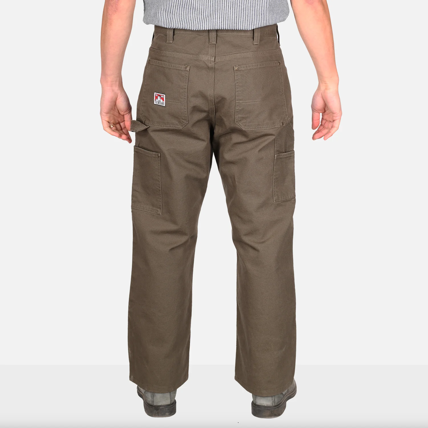 Canvas Carpenter Pants - Olive - Image 2